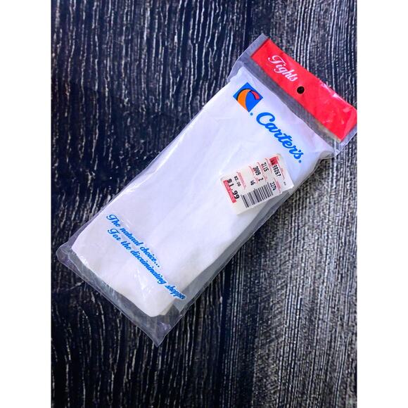 Vintage Carter’s Baby Tights Original Package 1980’s Kids Children's Size 4-6 - Picture 1 of 4